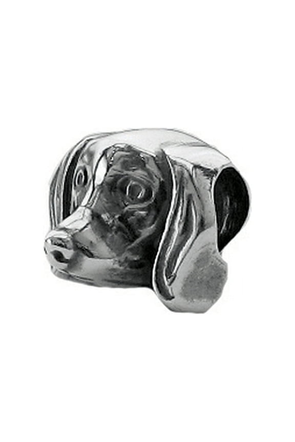 Sterling Silver Daschund Compatible Bead / Charm