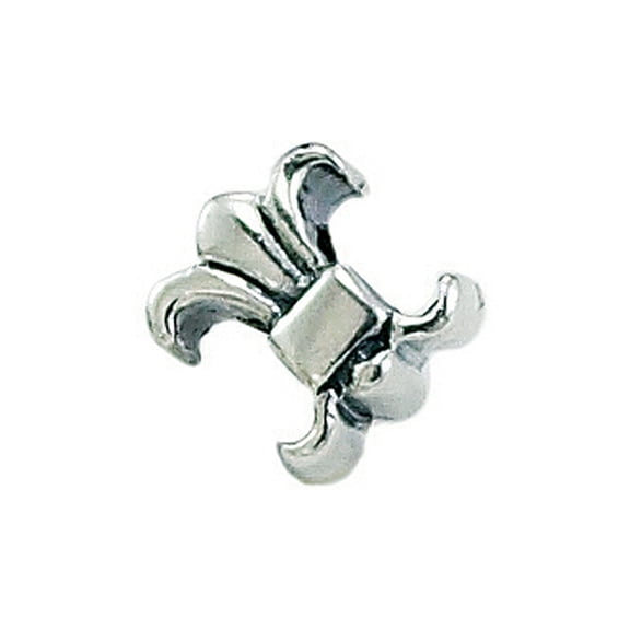 Zable Sterling Silver Fleur-De-Lys Bead / Charm