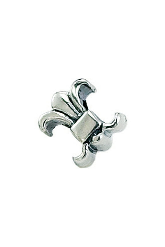 Sterling Silver Fleur-De-Lys Bead / Charm