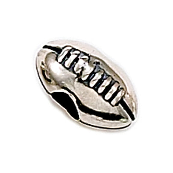 Zable Sterling Silver Football Bead / Charm