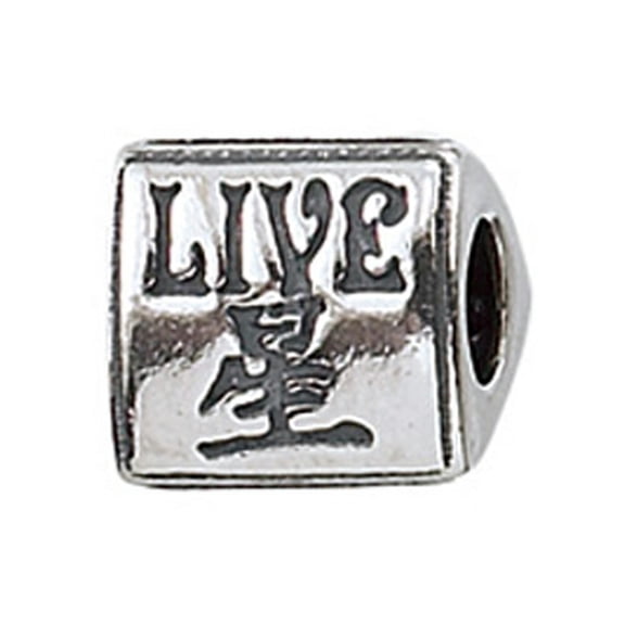 Zable Sterling Silver Live/Love/Laugh Bead / Charm