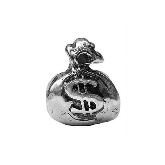 Zable Sterling Silver Money Bag $ Bead / Charm