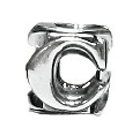 Zable? Sterling Silver Open Initial C Bead / Charm