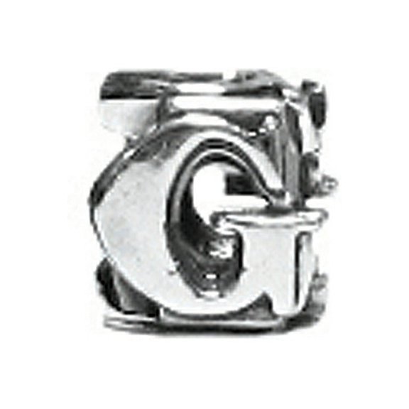 Zable Sterling Silver Open Initial G Compatible Bead / Charm