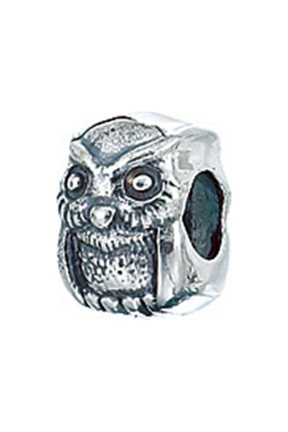 Sterling Silver Owl Bead / Charm
