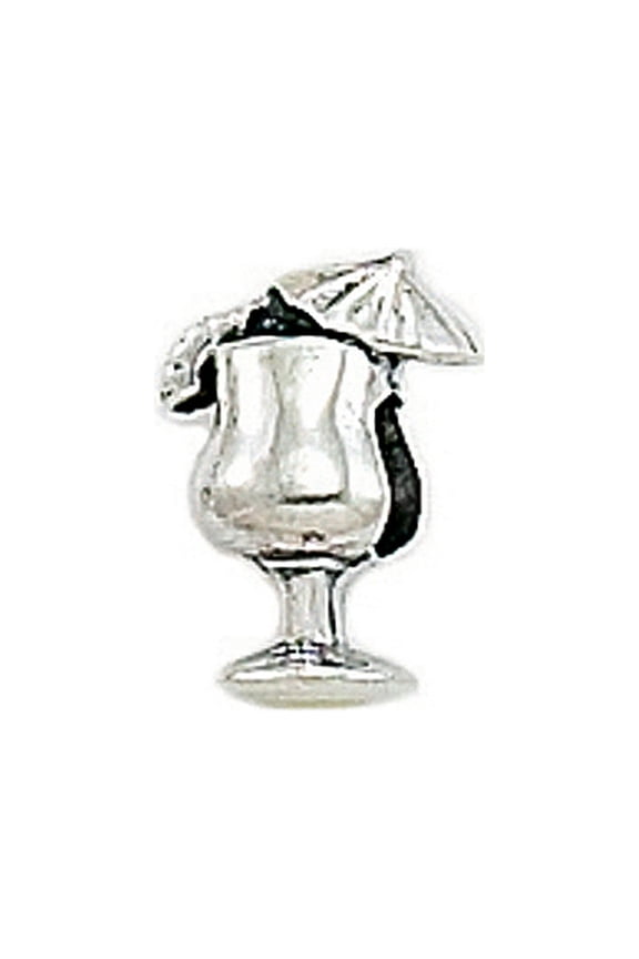 Sterling Silver Pina Colada Bead / Charm