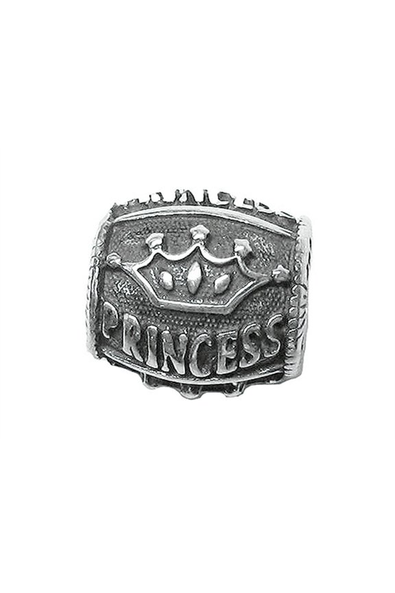 Sterling Silver Princess Bead / Charm