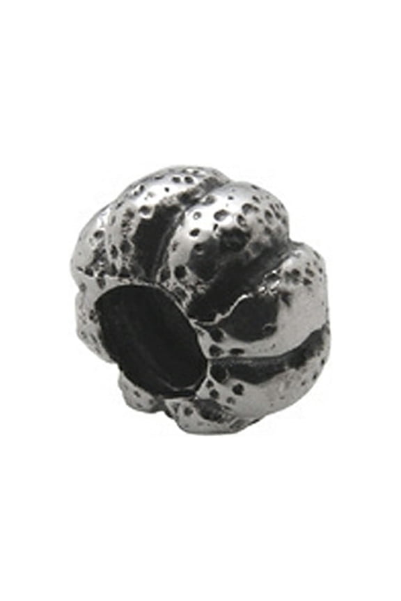 Sterling Silver Pumpkin Bead / Charm