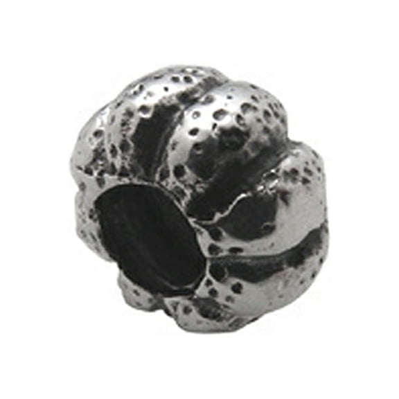 Zable Sterling Silver Pumpkin Bead / Charm