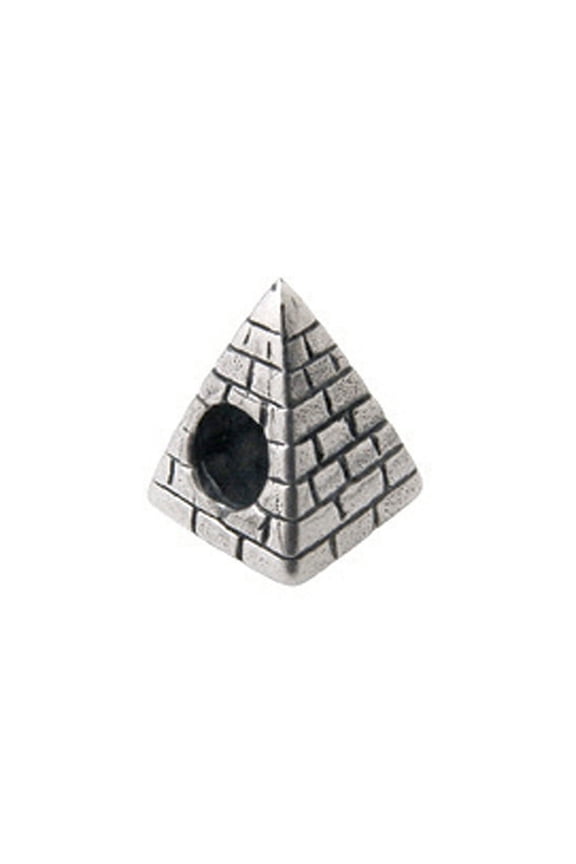 Sterling Silver Pyramid Bead / Charm