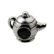 Zable  Sterling Silver Teapot Bead / Charm