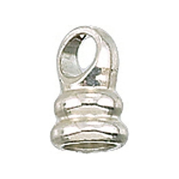 Zable Sterling Silver Threaded End Piece For Smart Bracelet Bead / Charm