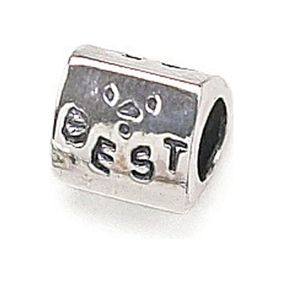 Zable Sterling Silver Triangular Best Bead / Charm