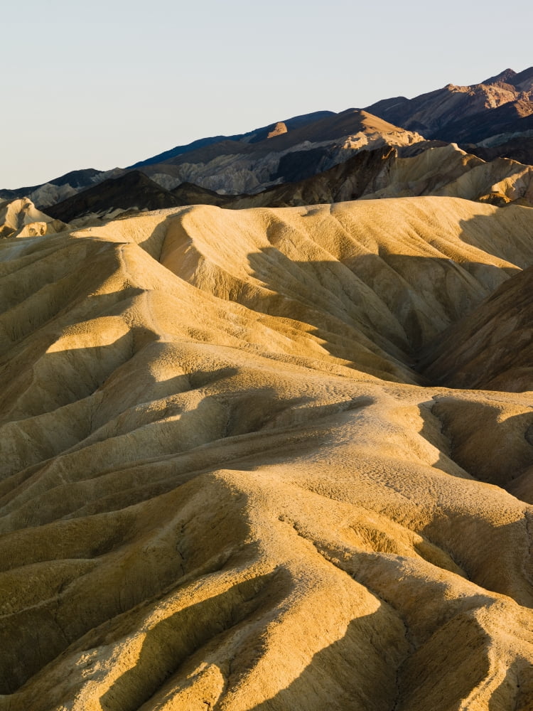 Zabriskie Point In Death Valley National Park Death Valley California Usa Canvas Art - Richard Desmarais Design Pics (26 x 34)