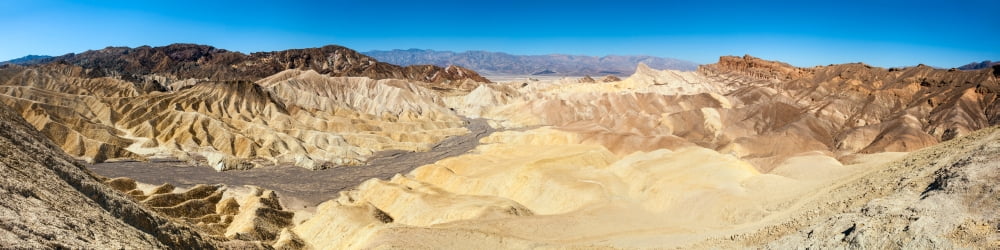 Zabriskie Point in Death Valley National Park California USA Canvas Art - Panoramic Images (48 x 12)