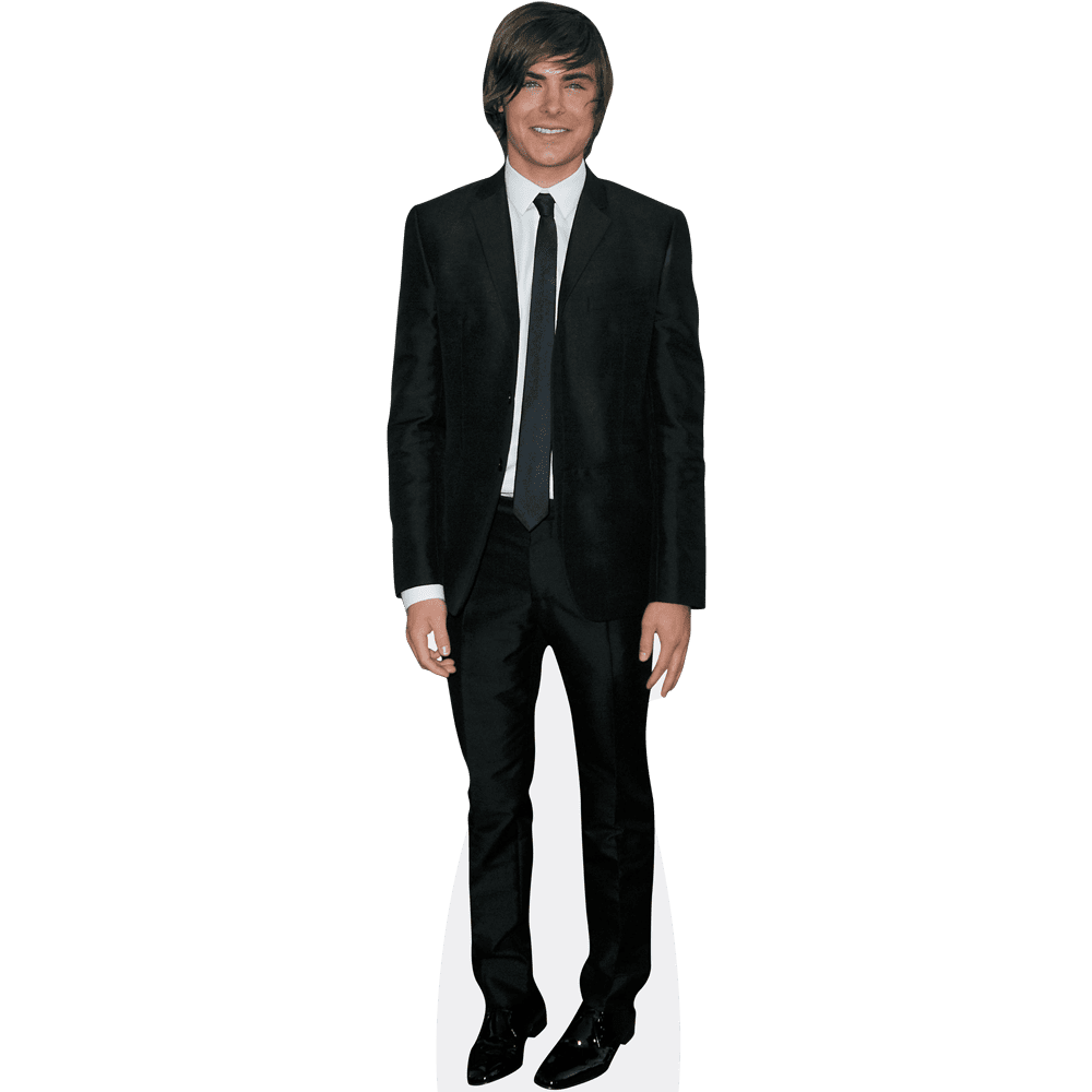 Zac Efron (Black Suit) Mini Cardboard Cutout Standee