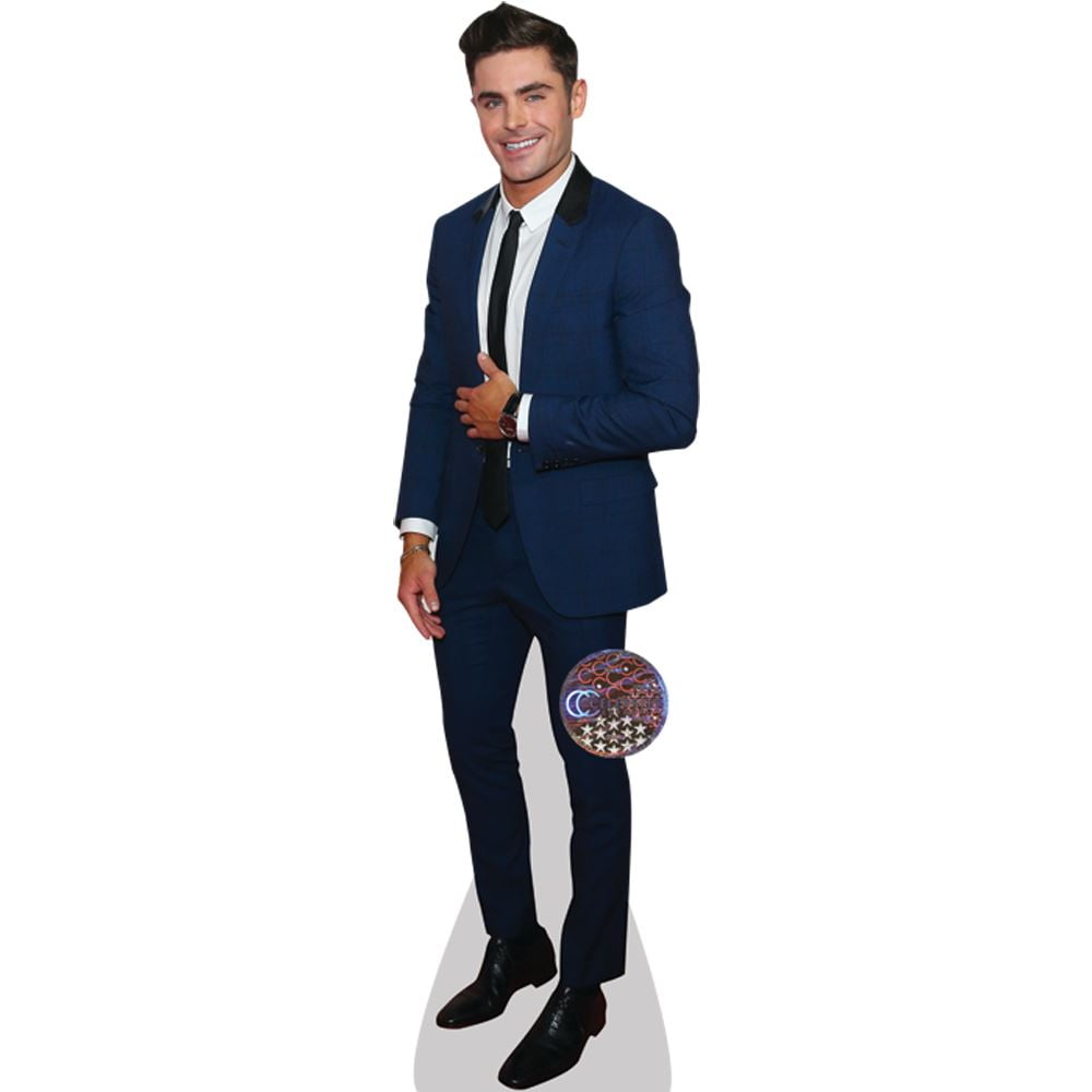 Zac Efron (Blue Suit) Mini Cardboard Cutout Standee - Walmart.com