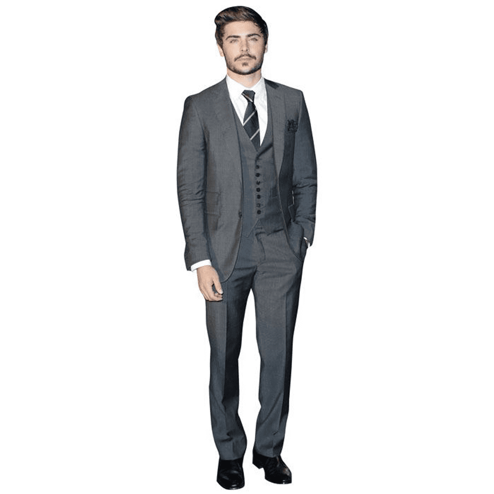 CS878 Zac Efron Actor Height 174cm Lifesize Cardboard Cut Out With Mini