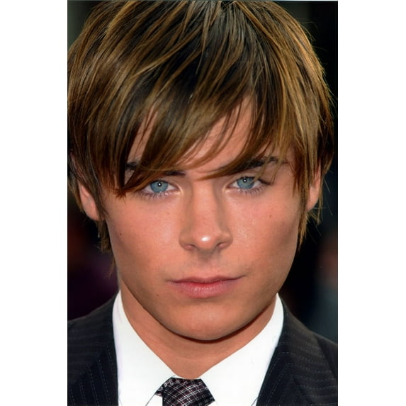 Zac Efron Poster Metal Sign 8in x 12in Metal Print 8x12 #478315 Square Adults Best Posters