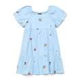 thumbnail image 1 of Zac Kids Cotton Embroidered Dress with Picot Trim, Sizes 4-18, 1 of 3