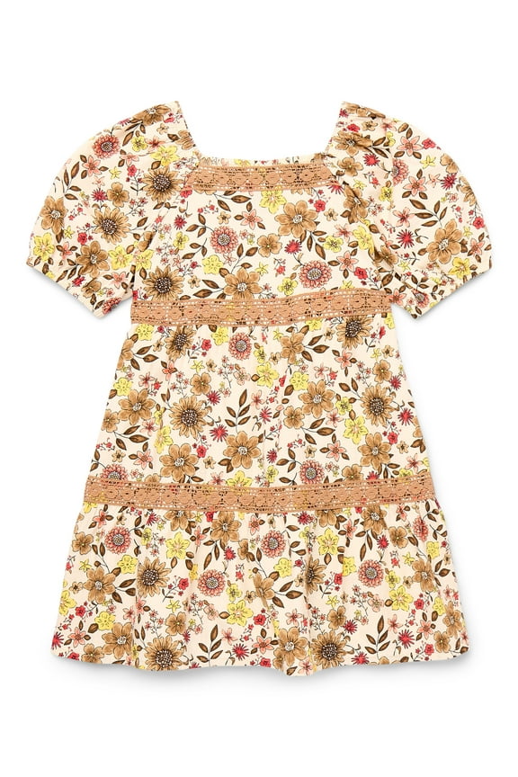 All Over Floral Printed Dress, Sizes 4-18