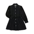 thumbnail image 1 of Zac Kids Girls Lace-Sleeve Button-Up Dress, Sizes 4-18, 1 of 3