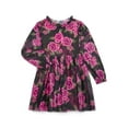 thumbnail image 1 of Zac Kids Girls Rose Ruffle Dress with Long-Sleeves, Sizes 4-18, 1 of 3