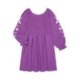 thumbnail image 1 of Zac Kids by Zac Posen Girls Embroidered Long Sleeve Smocked Dress, Sizes 4-18, 1 of 3