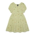 thumbnail image 1 of Zac Kids by Zac Posen Girls Floral Embroidered Cotton Dress with Puff Sleeves, Sizes 4-18, 1 of 3