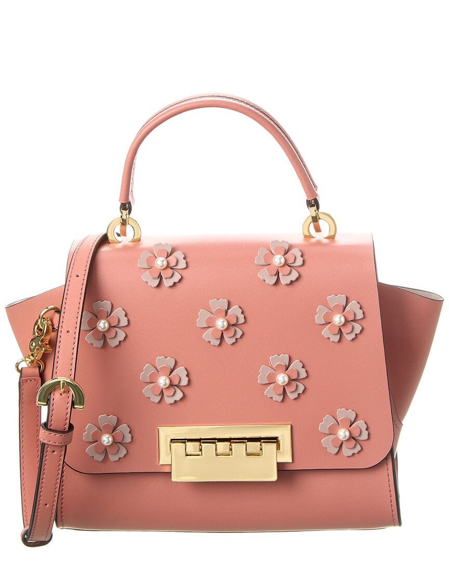 Zac Posen Eartha Top Handle Leather Crossbody, Red