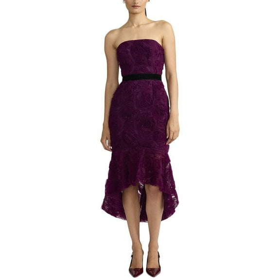 Zac Posen womens  Applique Tulle Dress, 10