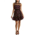 thumbnail image 1 of Zac Posen womens  Embroidered Tulle Cocktail Dress, 6, Black, 1 of 3