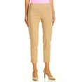 thumbnail image 1 of Zac & Rachel Women's Pull-On Millenium Ankle Pants, Chino, 16, 1 of 2