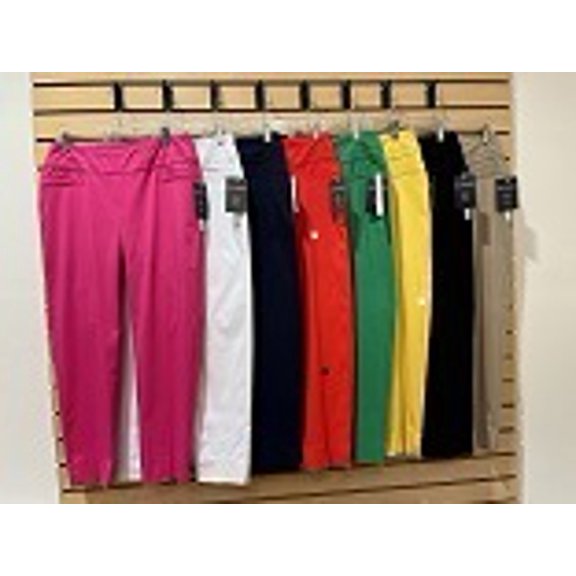 Zac & Rachel Womens solid slim ankle pants , Cabaret , 10