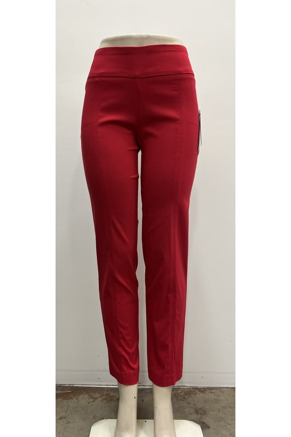 solid pull on stretch Pants , Lipstick Red , 12