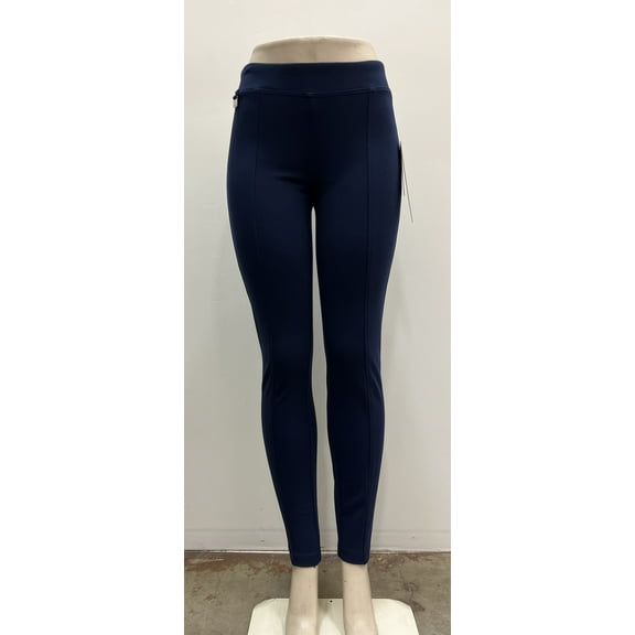 Zac & Rachel solid pull on stretch slim leg Pants , Peacoat , S