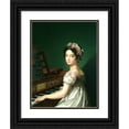 thumbnail image 1 of Zacarías González Velázquez 12x14 Black Ornate Wood Framed Double Matted Museum Art Print Titled: Manuela Gonzalez Velazquez, Playing the Piano (ca. 1820), 1 of 5