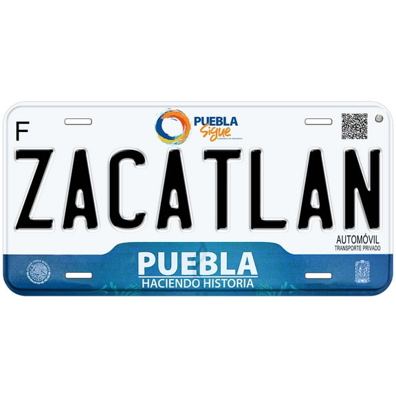 Zacatlan Puebla Mexico Novelty Car License Plate