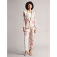 thumbnail image 1 of Zaccai Women's Beige Organza Floral Regular Co-ord Set, 1 of 6
