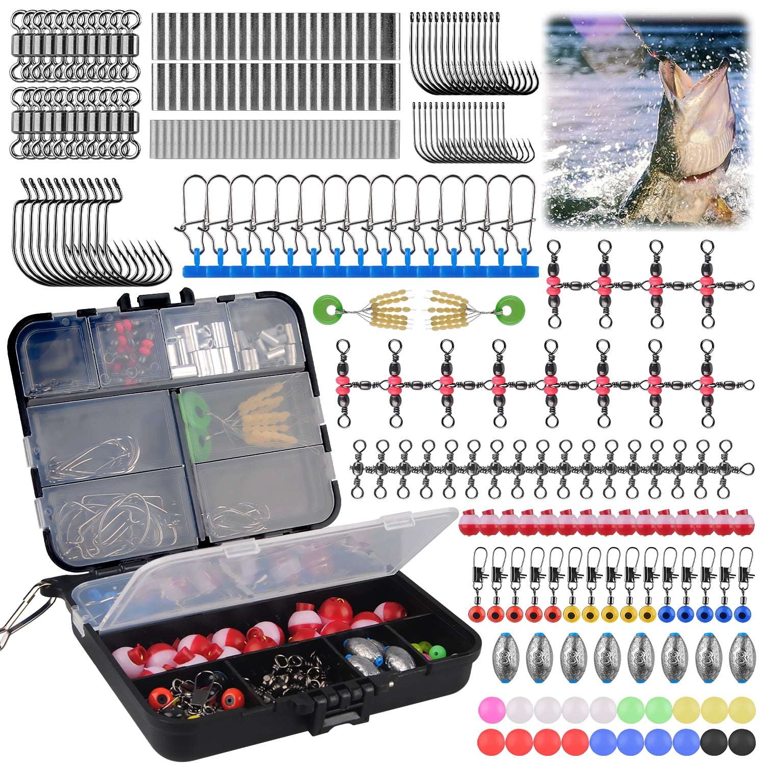 bobber fishing box Micro Rig &  Holds 12 Rigs + Float Storage 30pcs catfish circle hooks Tackle Tip Tuesday - Slip