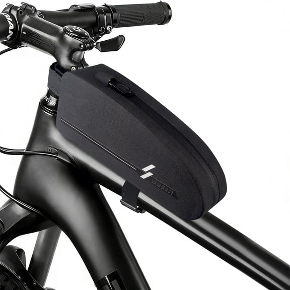 Zacenei Bike Frame Bag,1Pack Waterproof Bicycle Top Tube Bag Cycling Tools Storage Bag Bike Pouch Pack/Phone Bag Cycling Accessories Front Frame Pouch for Mountain Road Bike MTB Road Bike Accessory