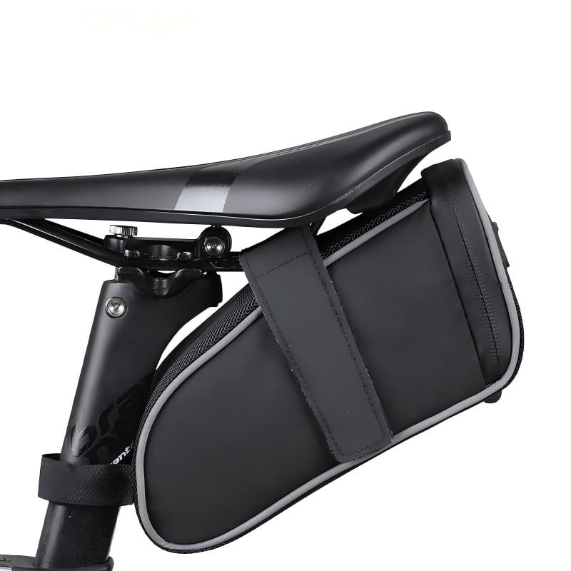Zacenei Bike Seat Bag,Bicycle Saddle Bag 1Pack Waterproof Bicycle Cycling Tools Storage Bag Bike Pouch Pack/Phone Bag Cycling Accessories Under Seat Cycling Seat Pack for Mountain Road Bikes,Black