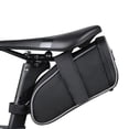 thumbnail image 1 of Zacenei Bike Seat Bag,Bicycle Saddle Bag 1Pack Waterproof Bicycle Cycling Tools Storage Bag Bike Pouch Pack/Phone Bag Cycling Accessories Under Seat Cycling Seat Pack for Mountain Road Bikes,Black, 1 of 2