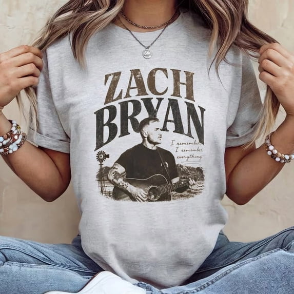 Zach Bryan Inspired Vintage Country Lyric Western Tee T-shirt Sizes S-5XL