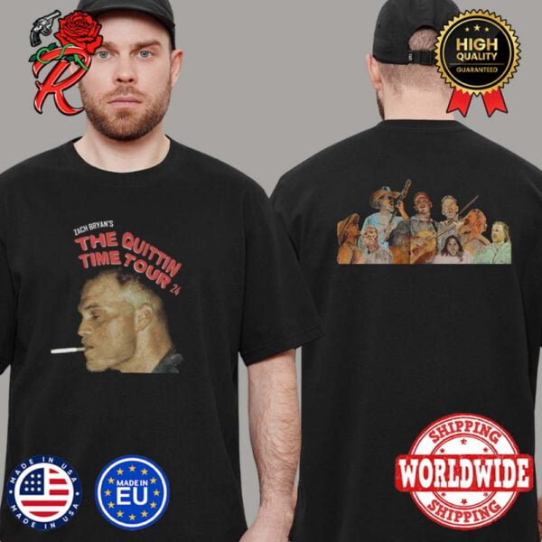 Zach Bryan Quittin Time The Quittin Time Tour 2024 Print Classic T