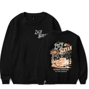 Zach Bryan Something In The Orange Music Crew Neck Sweatshirt Popular Graphic Print Unisex Trendy Casual Streetwear Sweatshirt