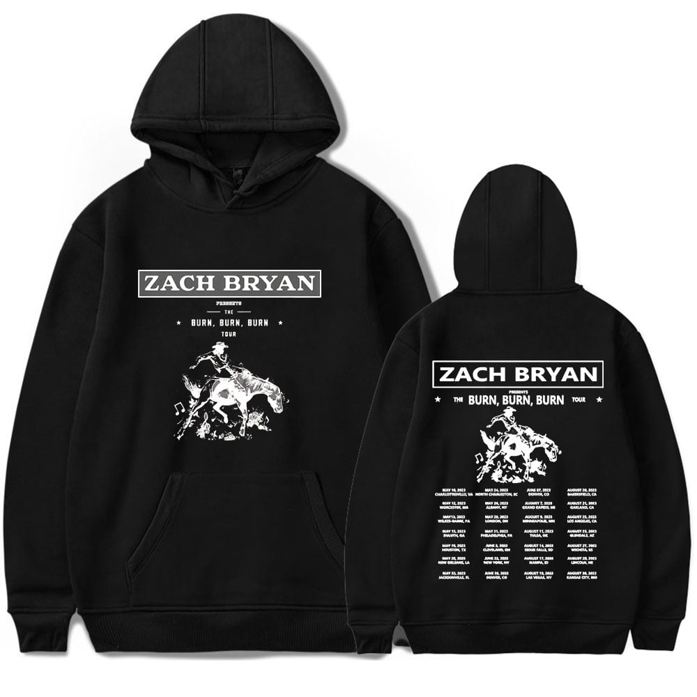 Zach Bryan The Burn Tour Merch Hoodies Winter Men/Women Hooded