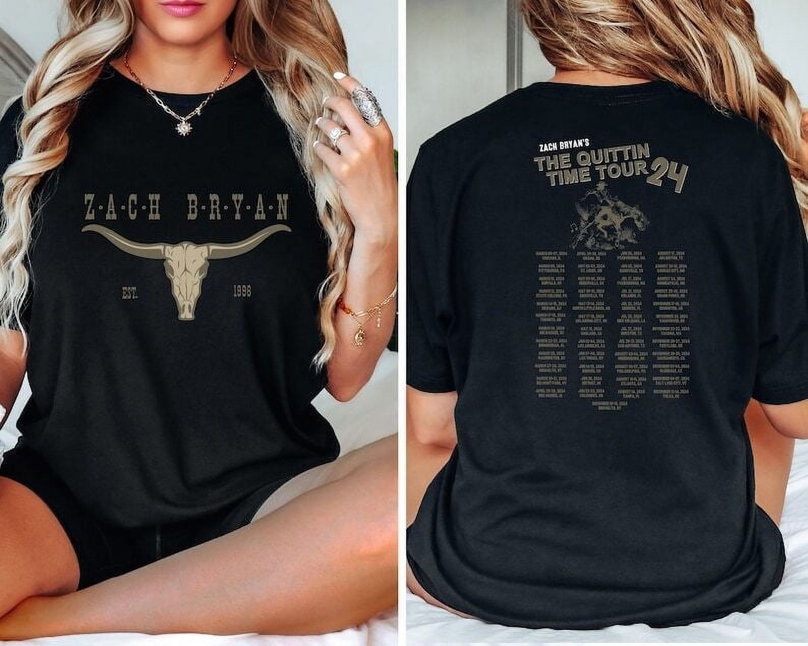 Zach Bryan The Quittin Time Tour 2024 Shirt,Country Music Tshirt