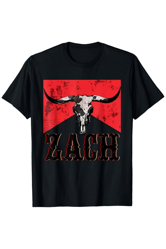 Zach Personalized First Name Country Music Cowboy T-Shirt