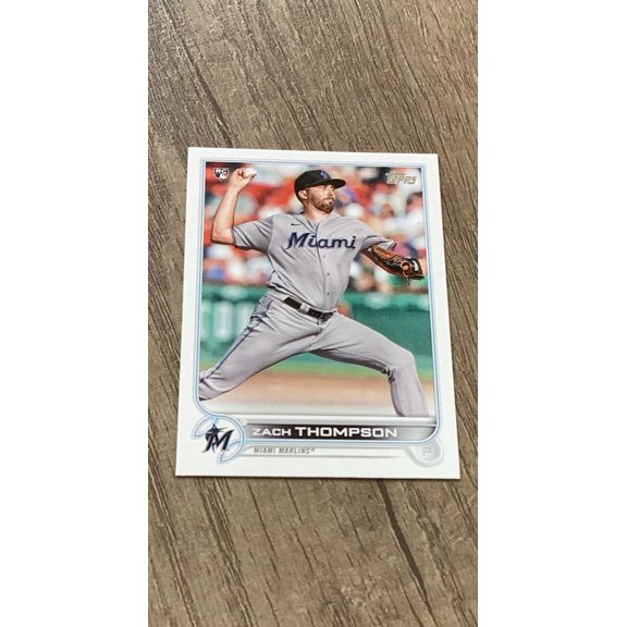 Zach Thompson MLB Miami Marlins 2022 Topps 227 RC Trading Card